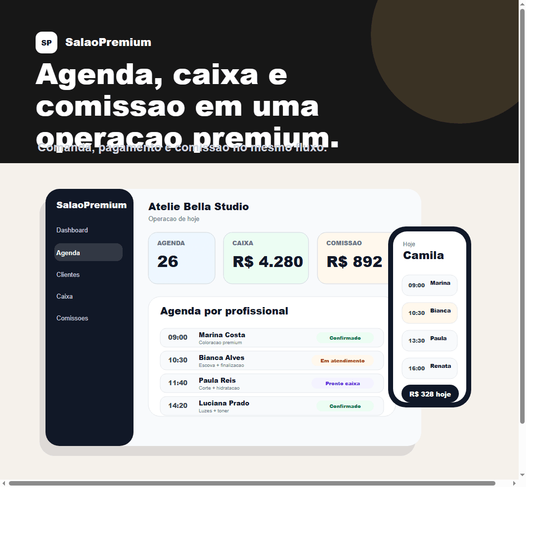 Peças de marketing para divulgação de salão nas redes sociais